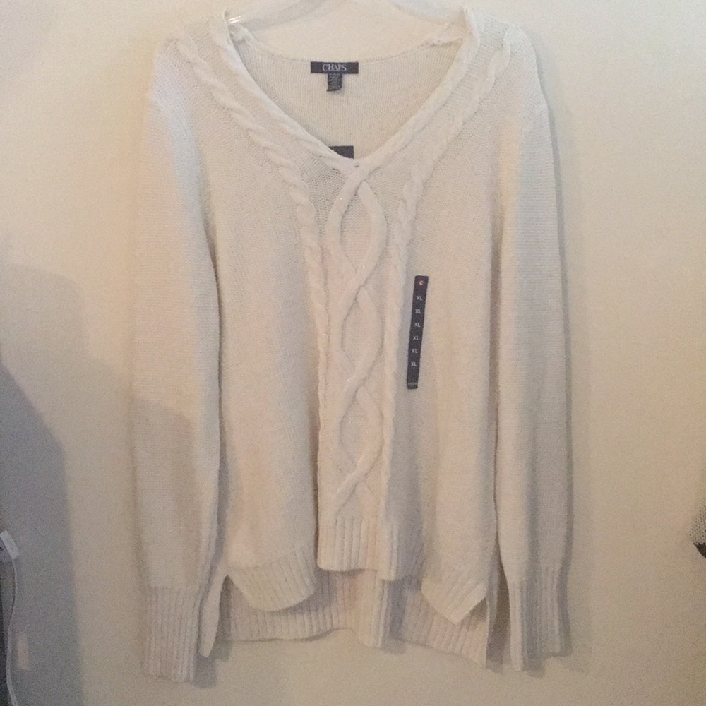 Cream knit sweater